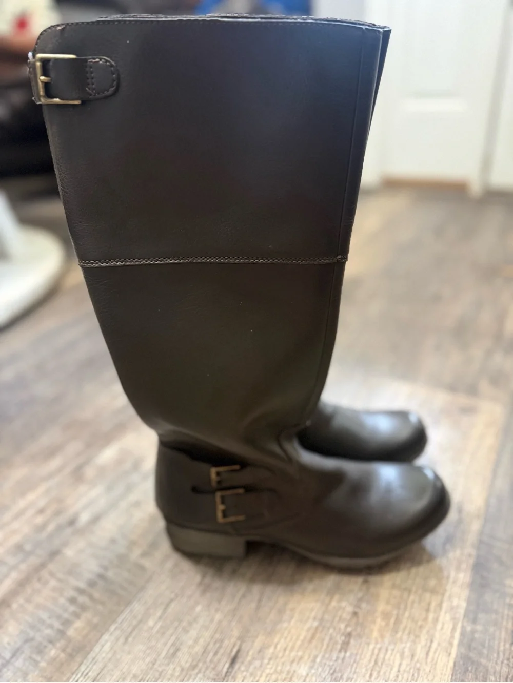 Clarks Riddle Phrase Brown Riding Boots Size 9M New